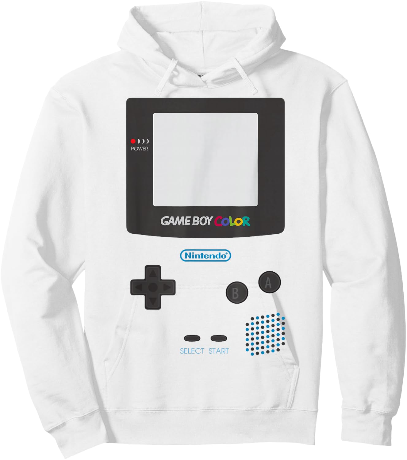 Nintendo Classic Gameboy Color Graphic Hoodie - Hoodie | White
