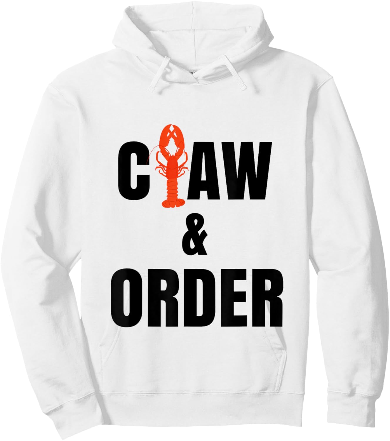 Funny Lobster Claw & Order Law Hoodie - Hoodie | White