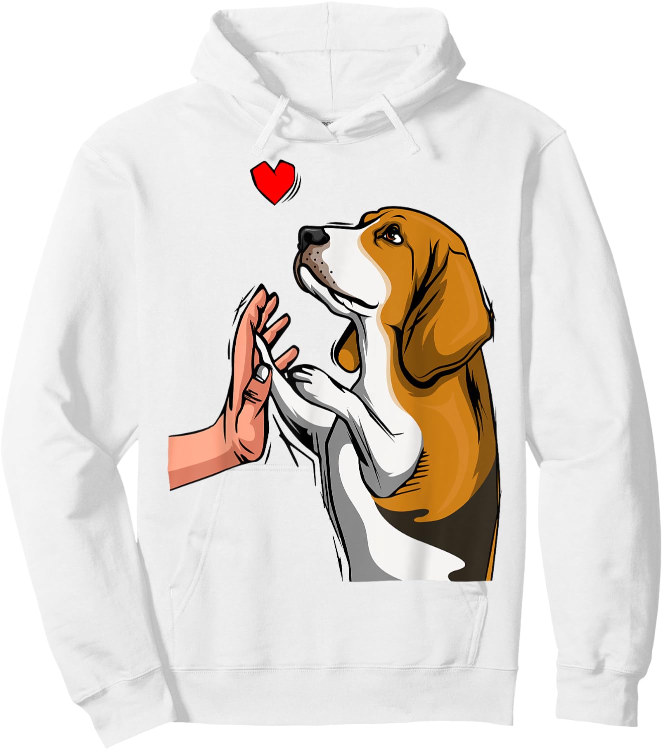 Beagle Love Dog Women Girls Hoodie - Hoodie | White