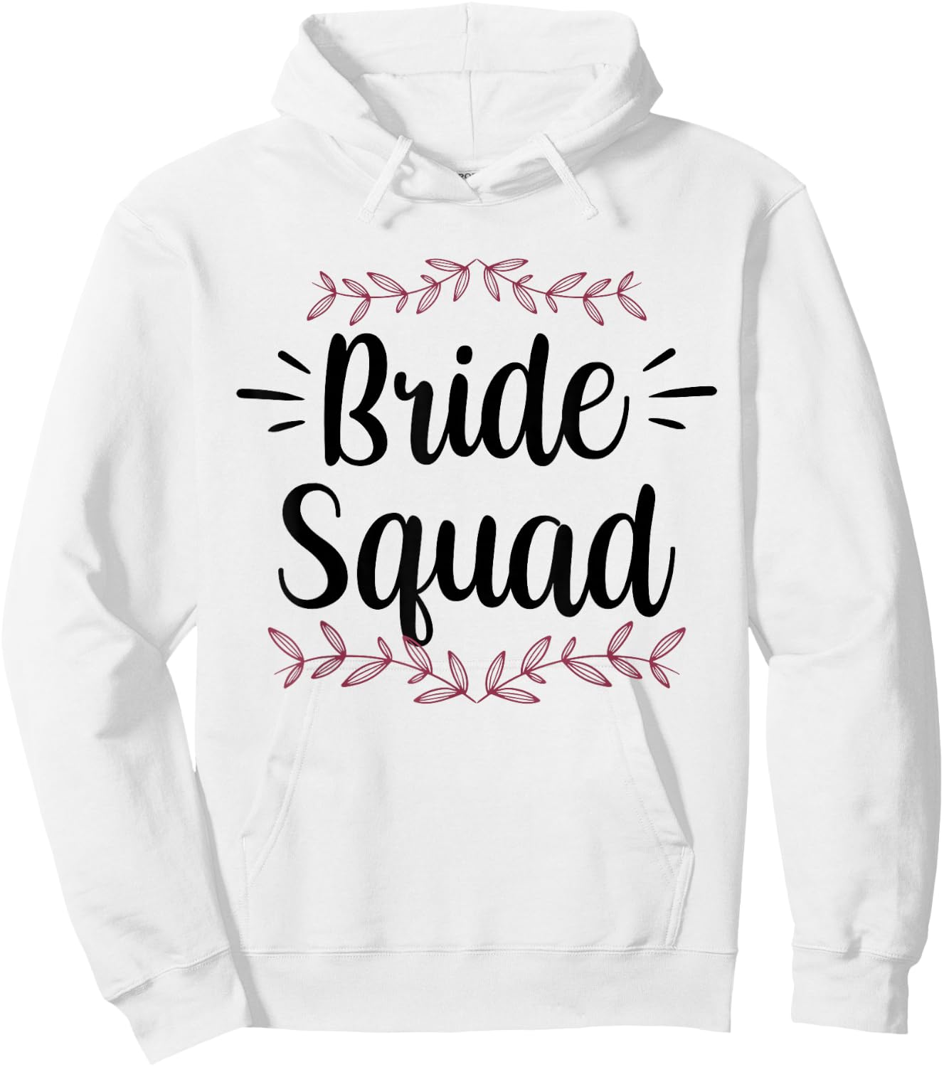 Bride Squad Party Wedding Bachelorette Cute Hoodie - Hoodie | White