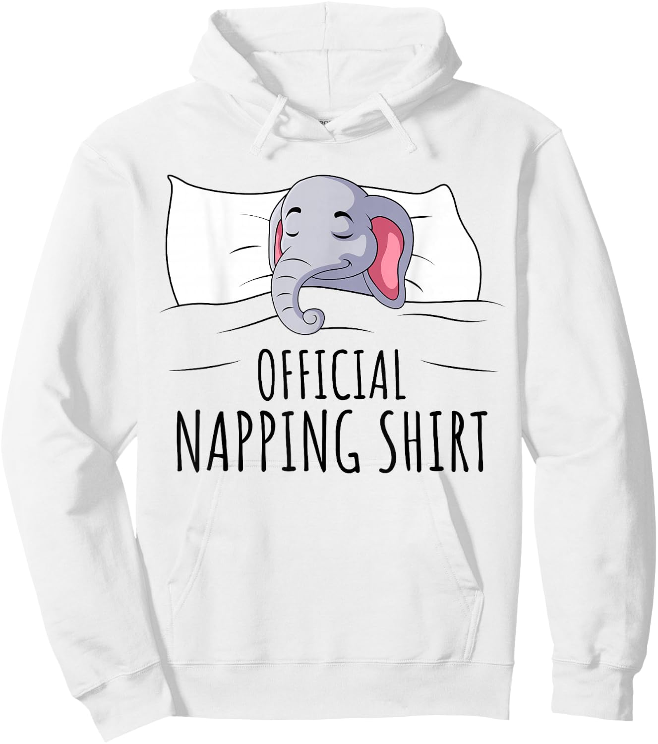 Sleeping Elephant Lover Official Napping Kids Women Men Hoodie - Hoodie | White