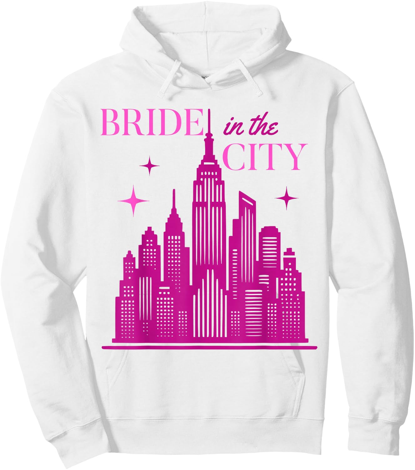 New York City NYC Bachelorette Party Hoodie - Hoodie | White