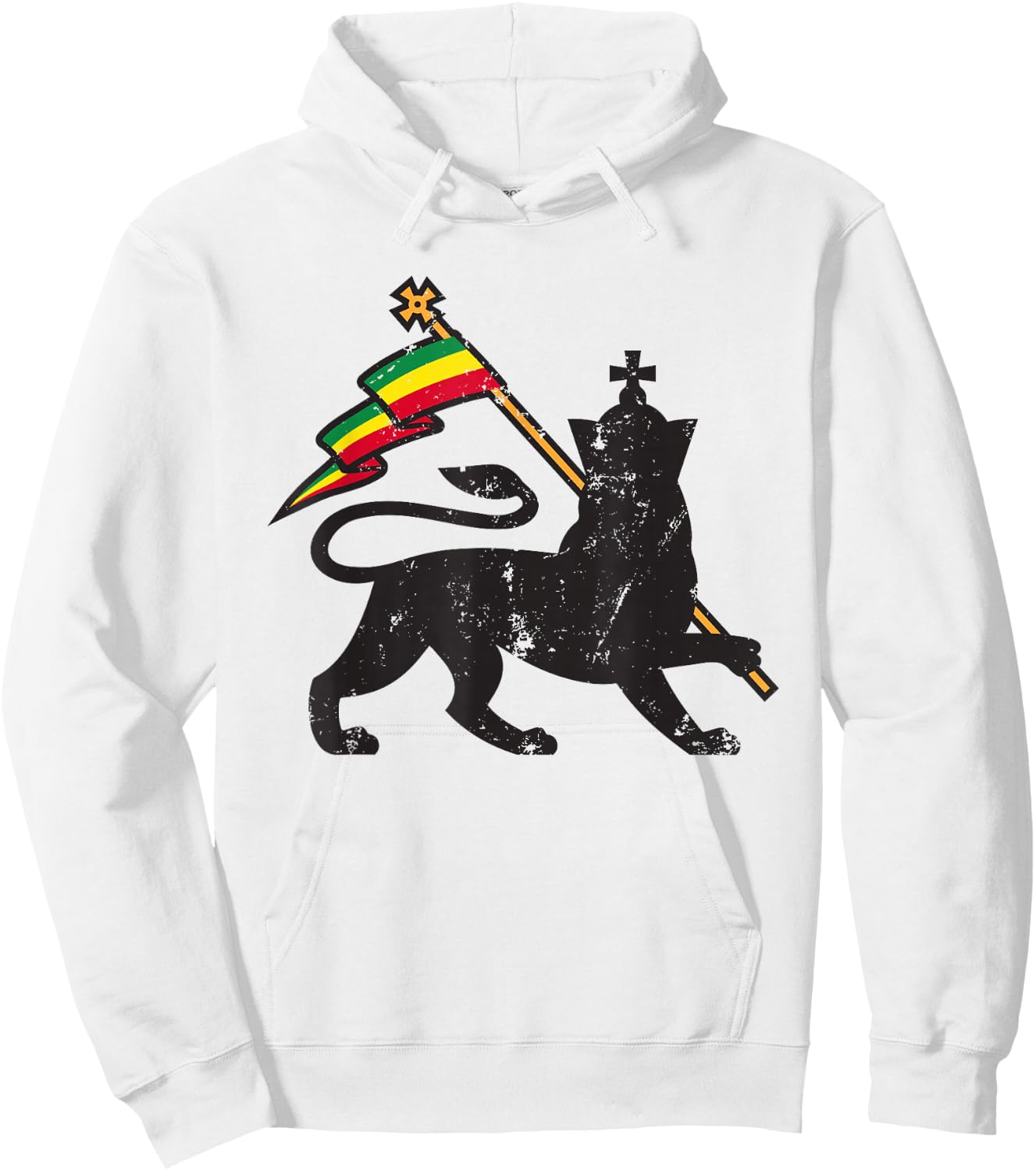 One Love Jamaican Rasta Reggae Men Hoodie - Hoodie | White