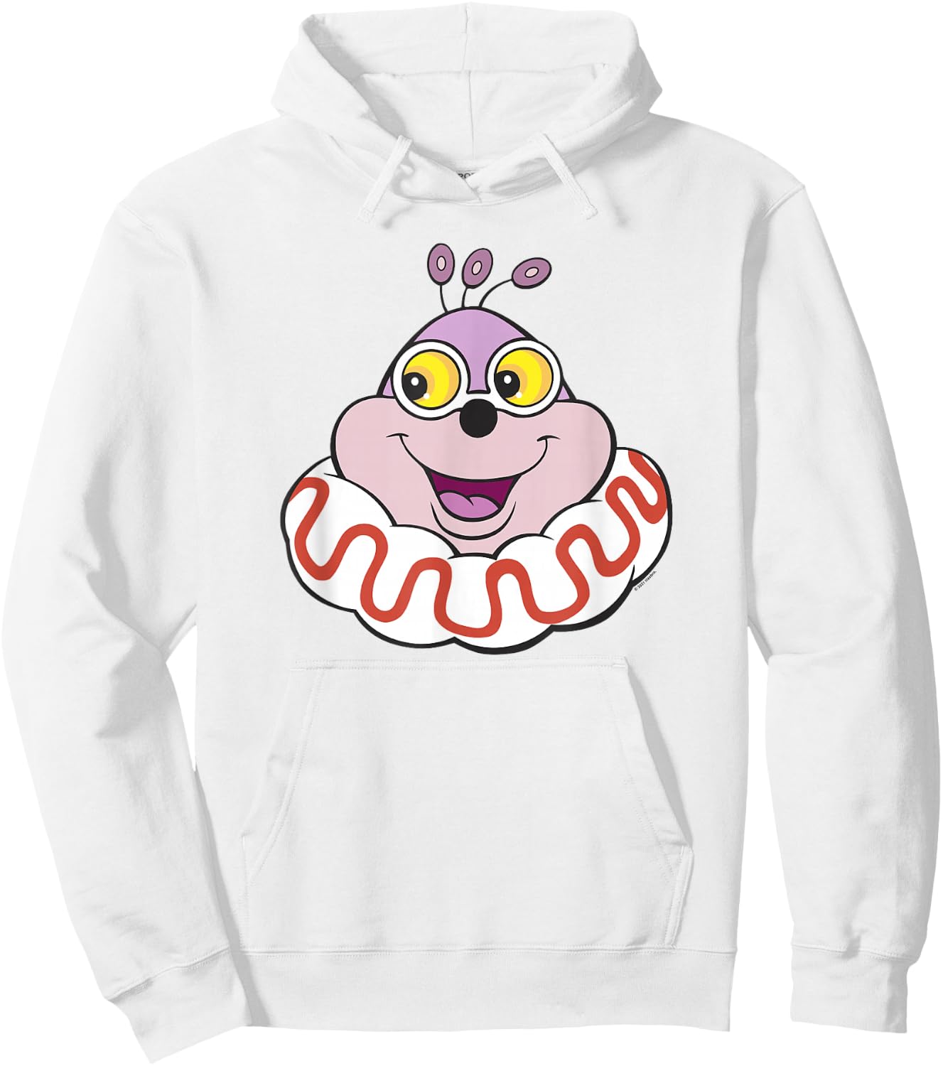 Candy Land Halloween Jolly Big Face Hoodie - Hoodie | White