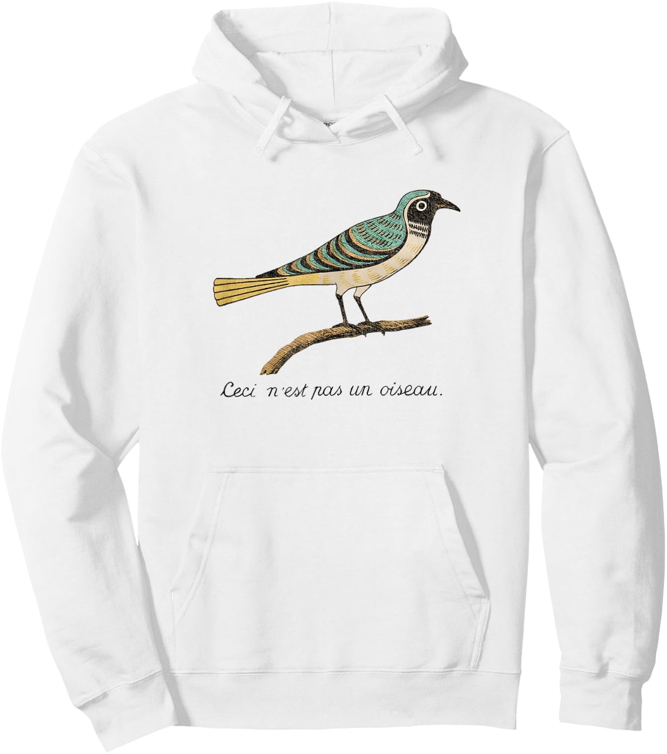 Birds Aren't Real - Ceci n'est pas un oiseau Hoodie - Hoodie | White