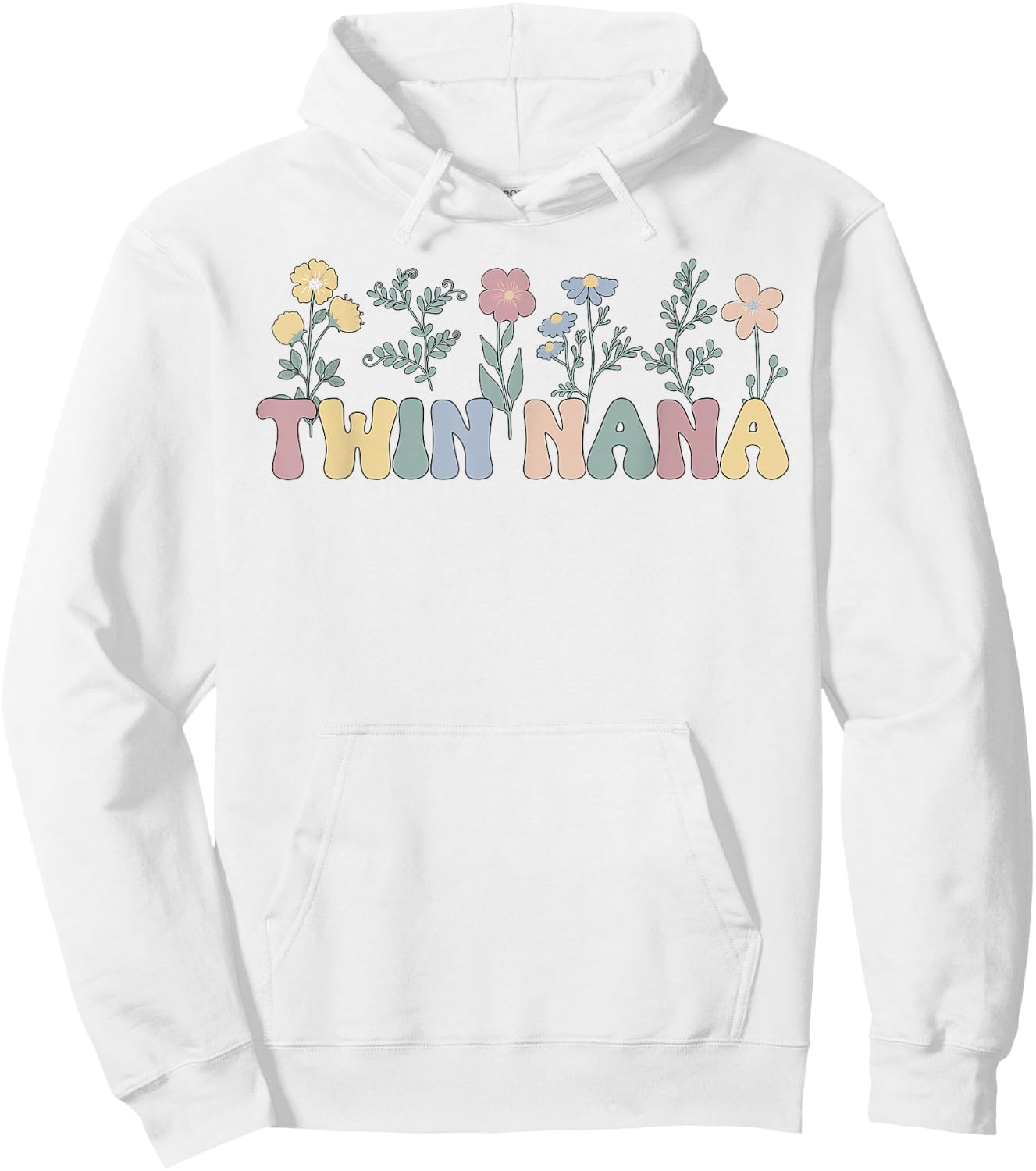 Twin Nana Appreciation Grandma Nana Of Twins Hoodie - Hoodie | White
