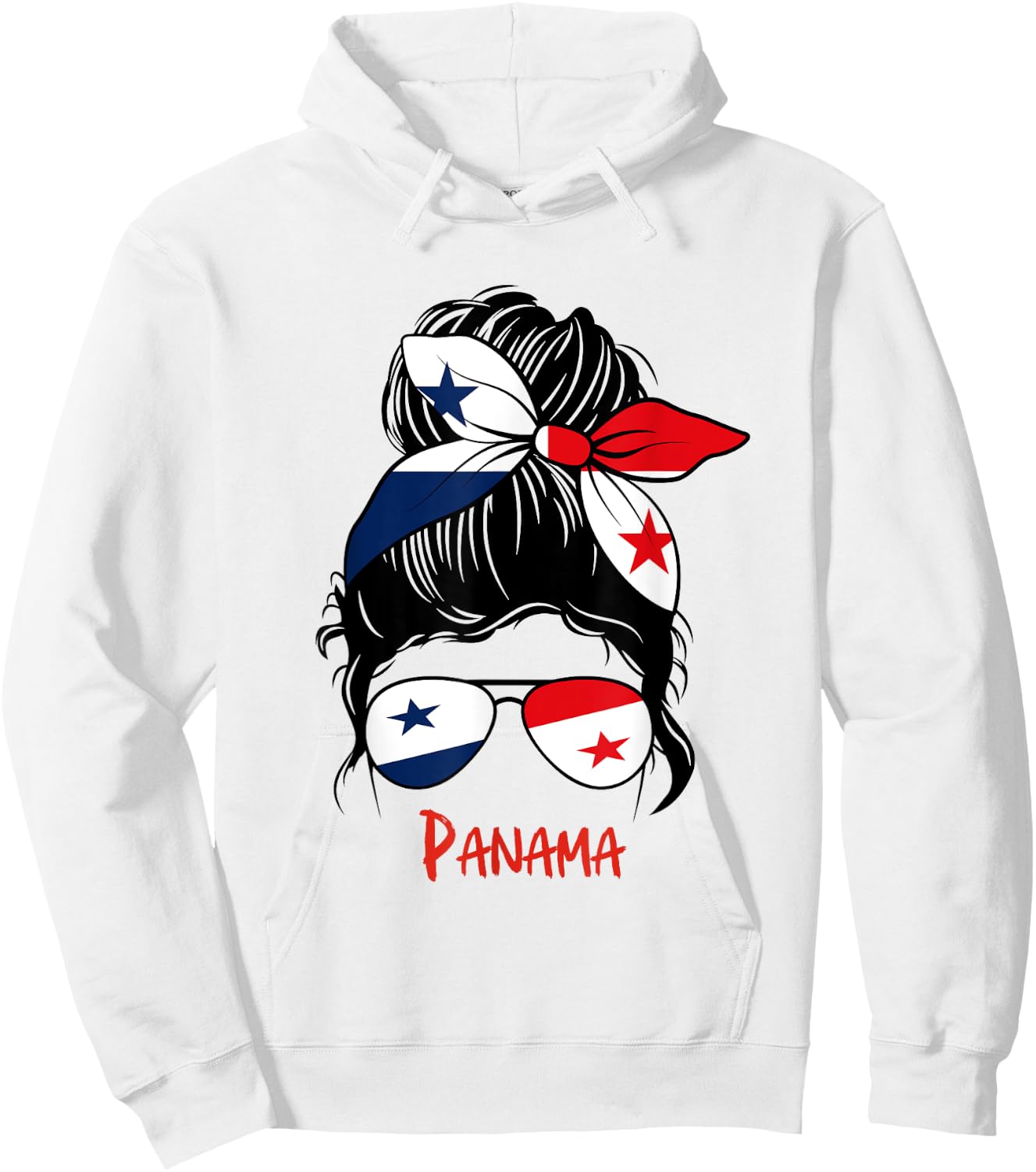 Panamanian Girl Panama Chica Panameña flag Hoodie - Hoodie | White
