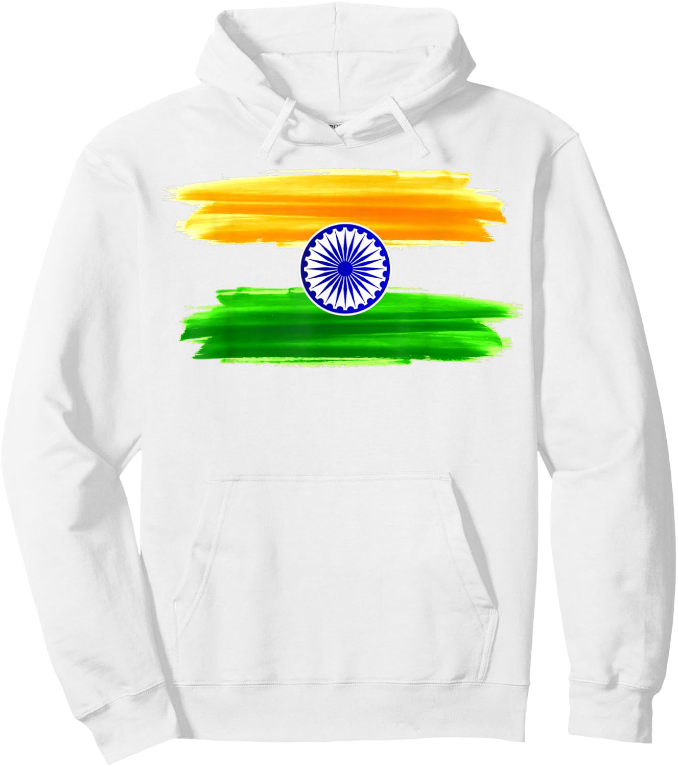 India Independence Day 15 August 1947 Indian Flag Patriotic Hoodie - Hoodie | White