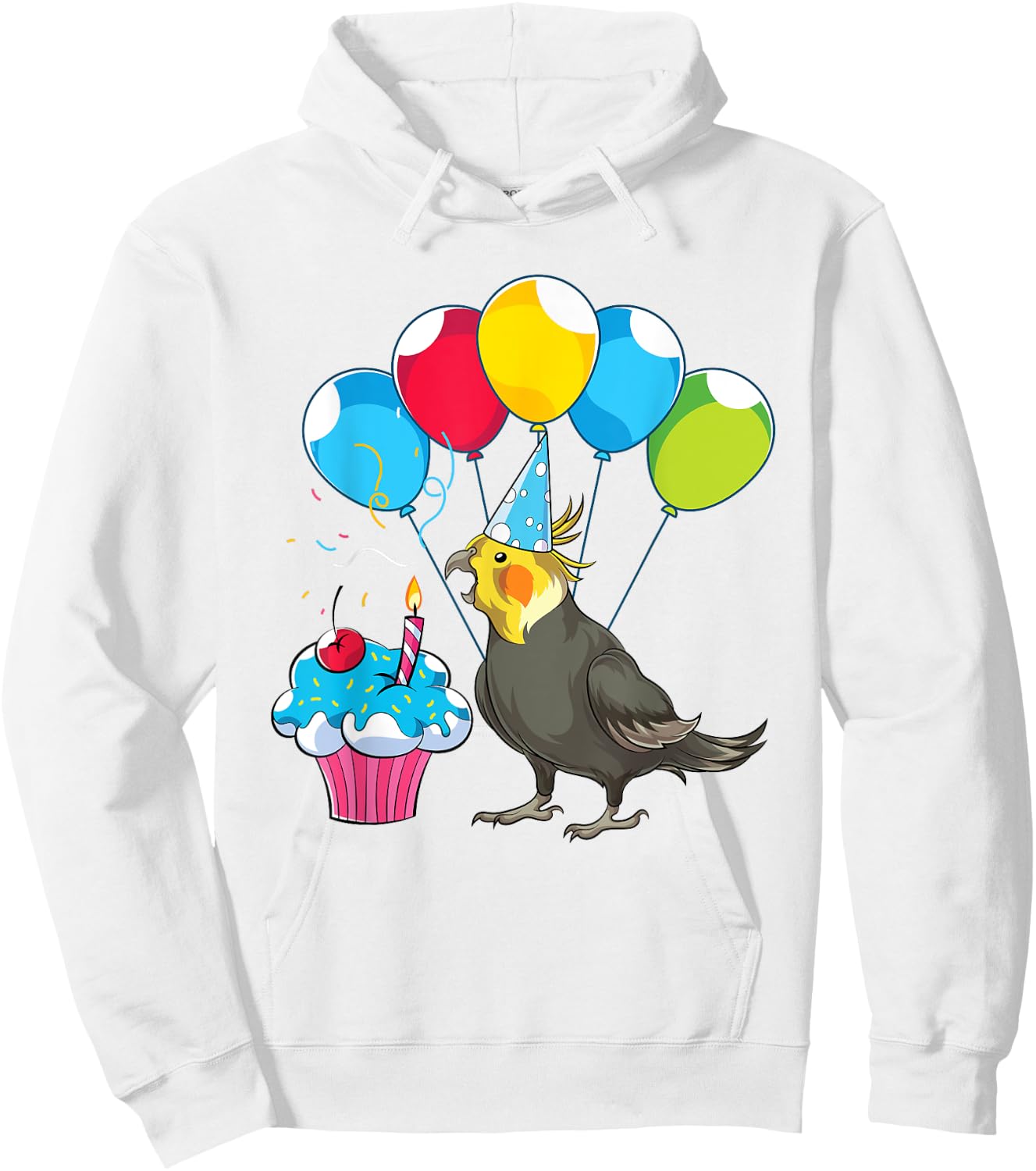 Cockatiel Lover Kids Birthday Parrot Animal Bird Cockatiel Hoodie - Hoodie | White