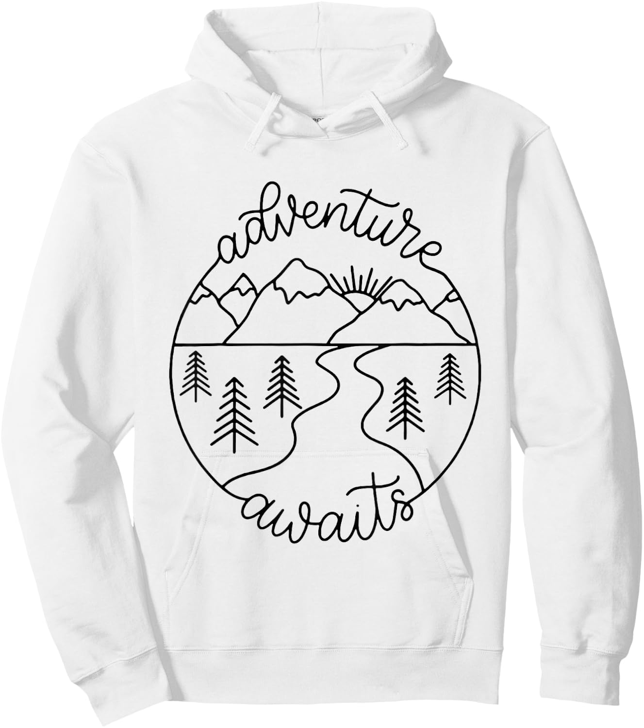 Happy Camper Adventure Awaits Summer Vacation Gift Hoodie - Hoodie | White