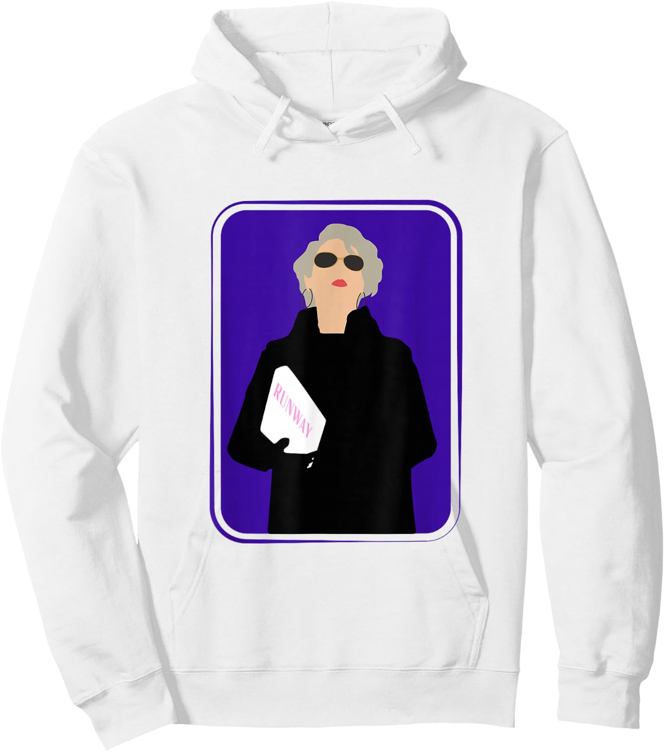 Miranda Runway Fashion Woman Model Hoodie - Hoodie | White