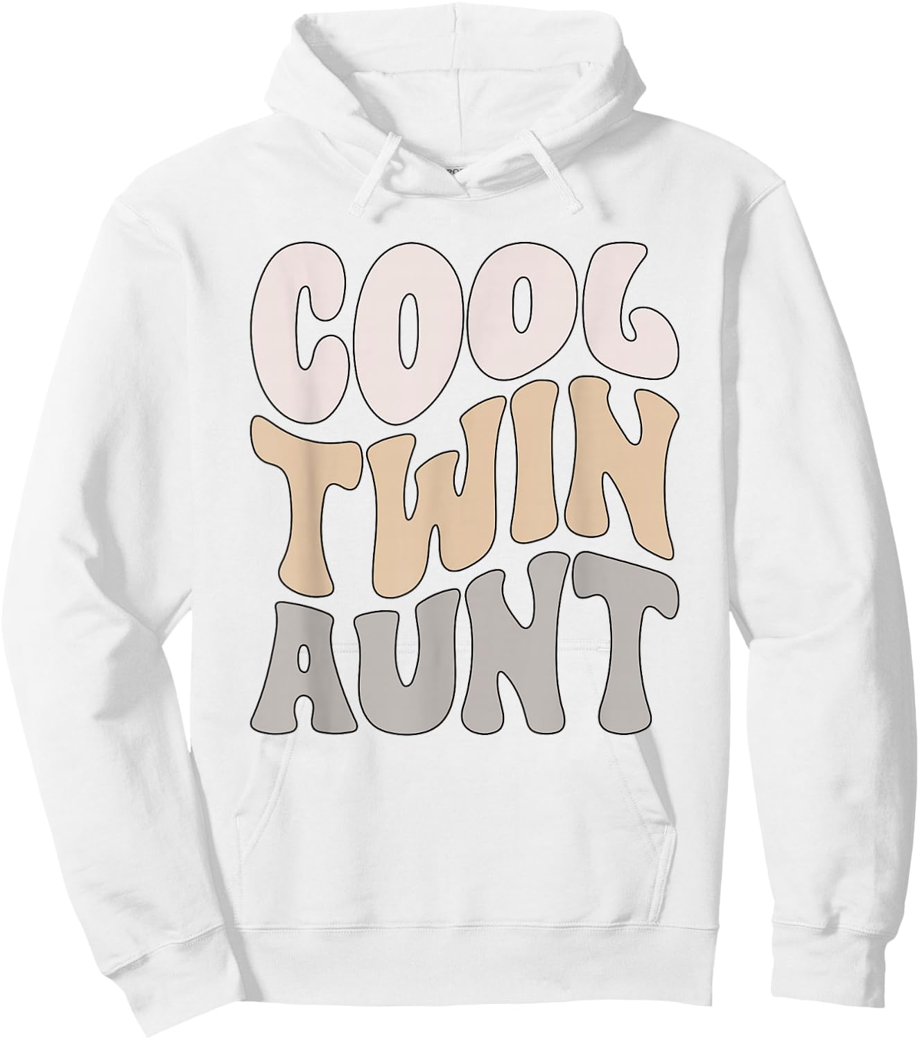 Cool Twin Aunt Of Twins Twin Auntie Of Twins Hoodie - Hoodie | White
