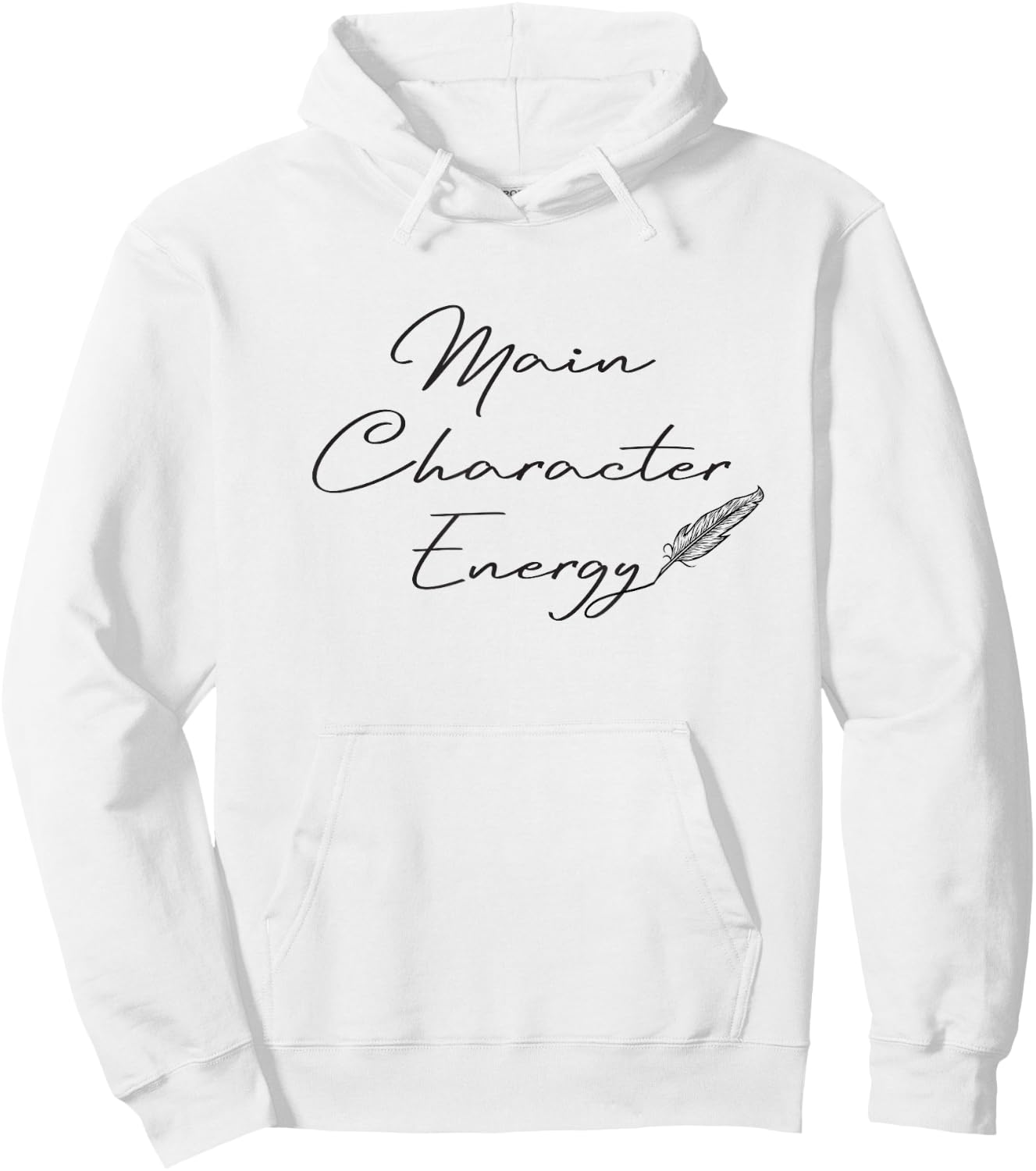 Main Character Energy Romance Book Reader Regency Hoodie - Hoodie | White