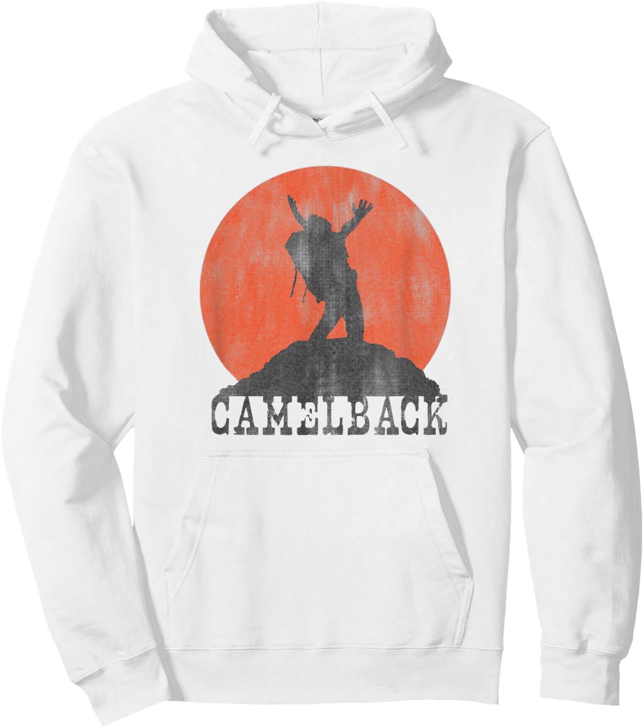 CAMELBACK MOUNTAIN Classic Distressed Hiker Hoodie - Hoodie | White