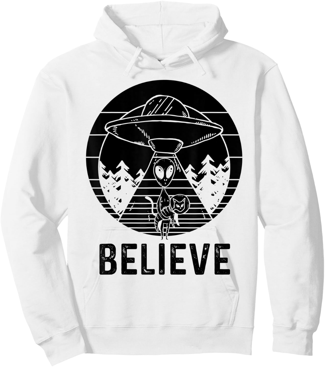 Alien Believe - Alien Shirt Gift Alien Believer Hoodie - Hoodie | White