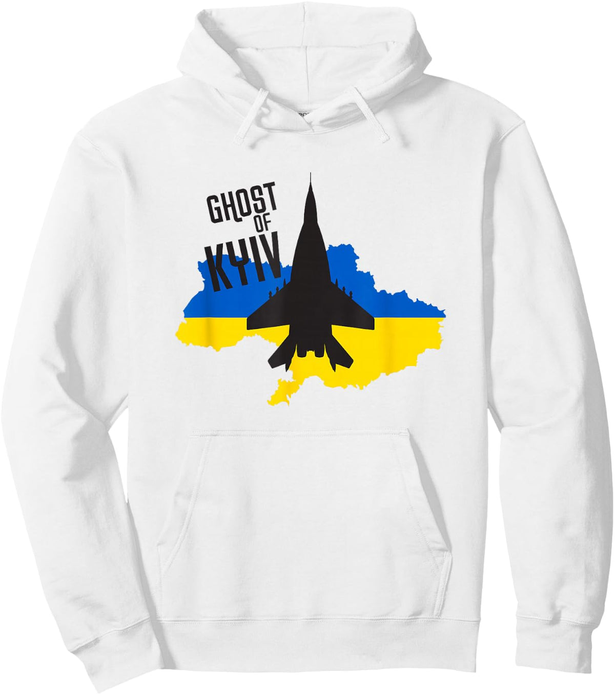 Ghost of Kyiv - MIG 29 Fight Pilot Ace of Ukraine Hoodie - Hoodie | White