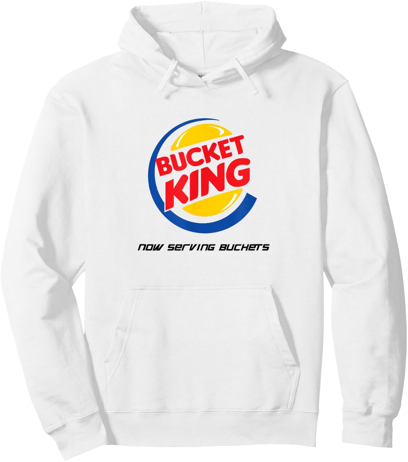 Bucket King Funny Basketball Shirt Hoodie - Hoodie | White