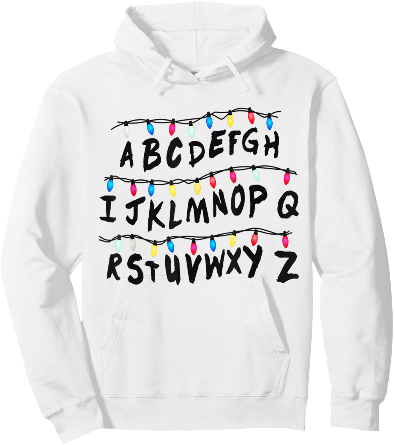 Alphabet Wall - Alphabet Halloween Costume Christmas Hoodie - Hoodie | White
