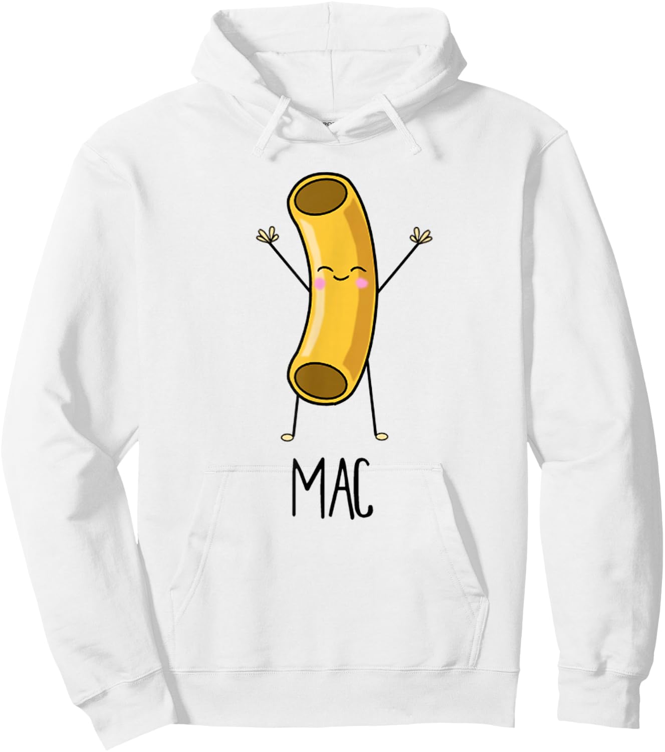 Kawaii Macaroni Mac Cute BFF Shirts Hoodie - Hoodie | White