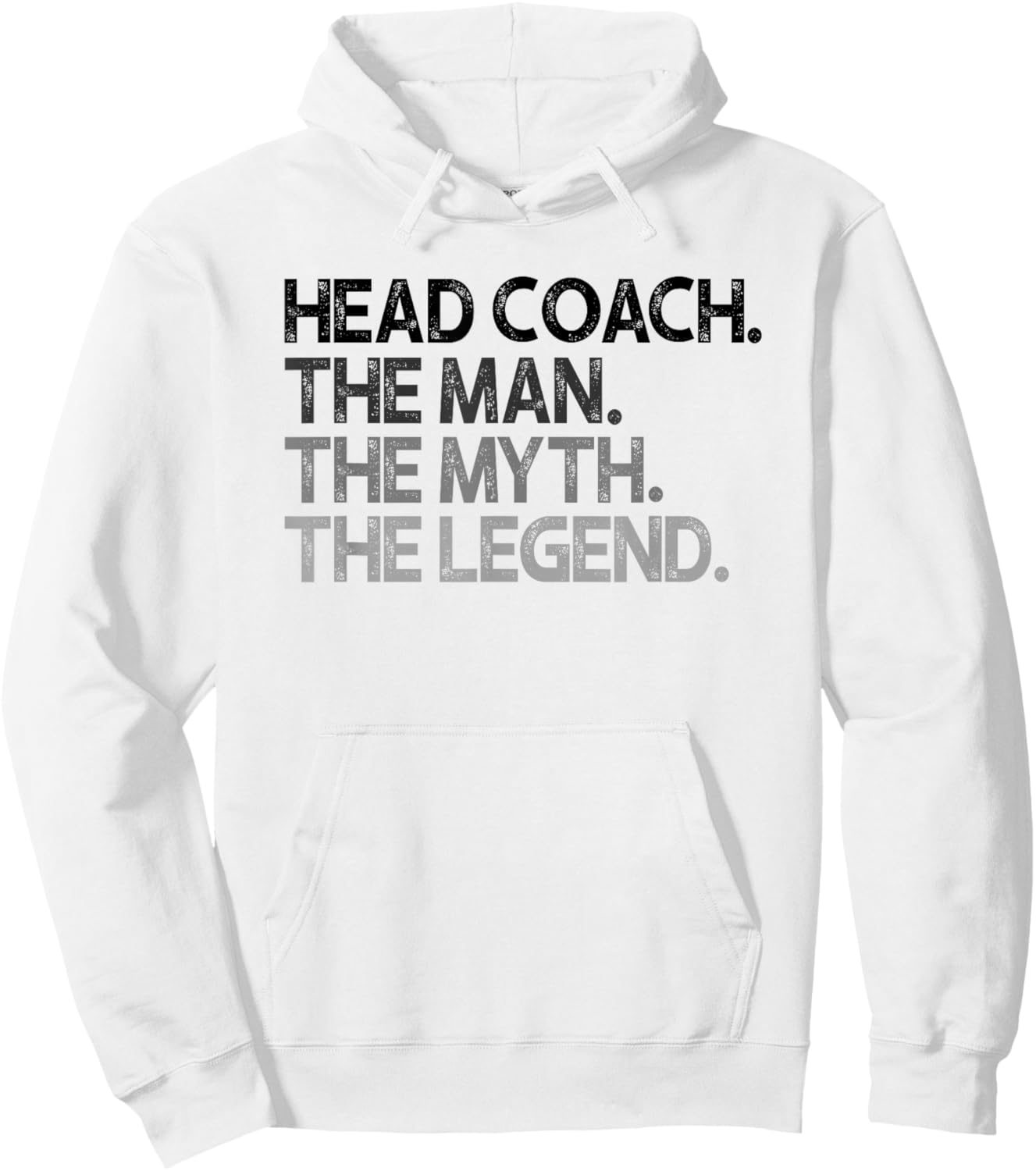 Head Coach Man Myth The Legend Gift Hoodie - Hoodie | White