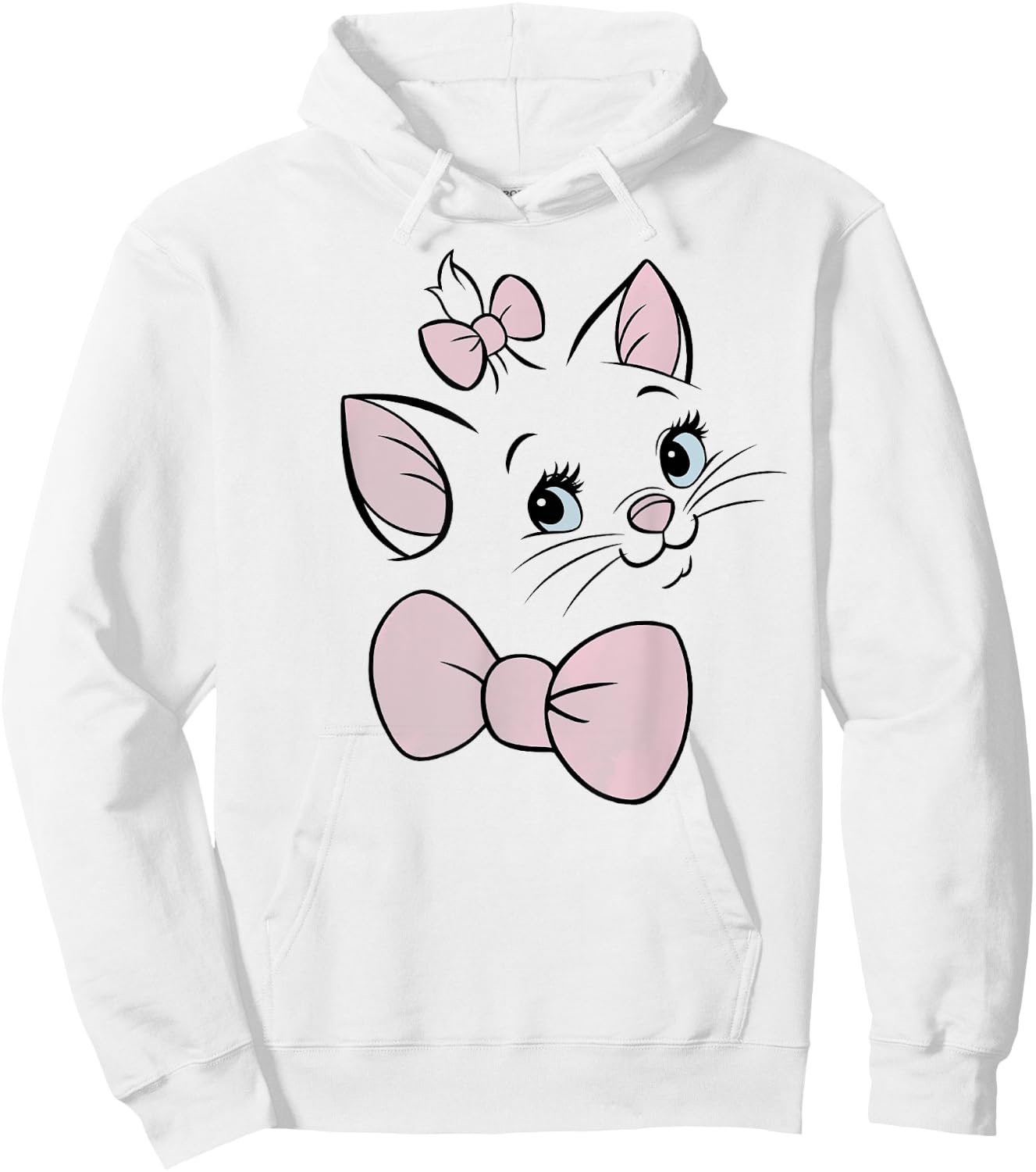 Disney The Aristocats Marie Large Face Hoodie - Hoodie | White