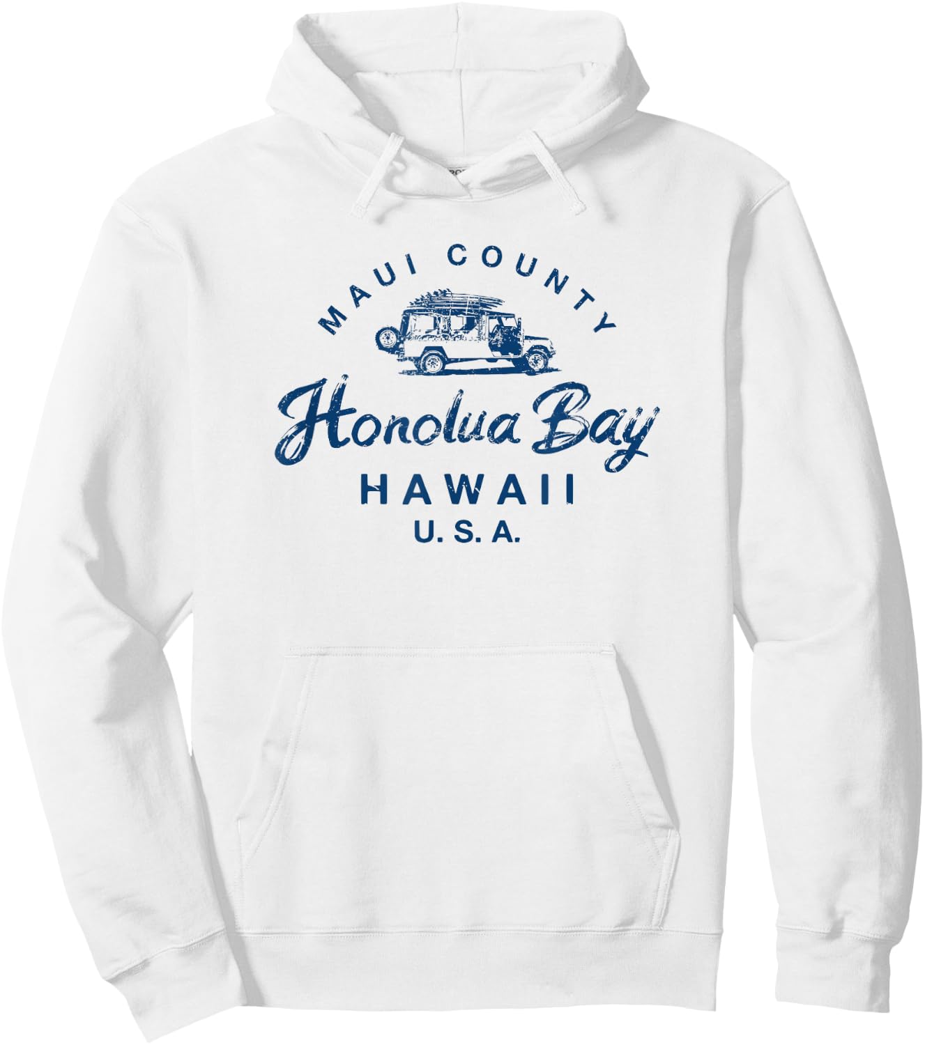 Hawaii Honolua Bay Maui Hawaiian Vintage Hoodie - Hoodie | White