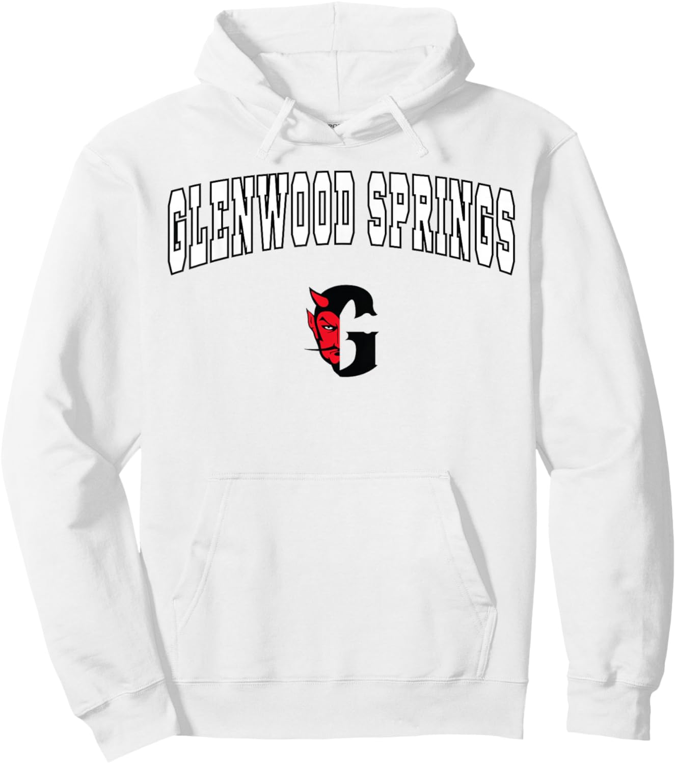 Glenwood Springs High School Demons Hoodie - Hoodie | White