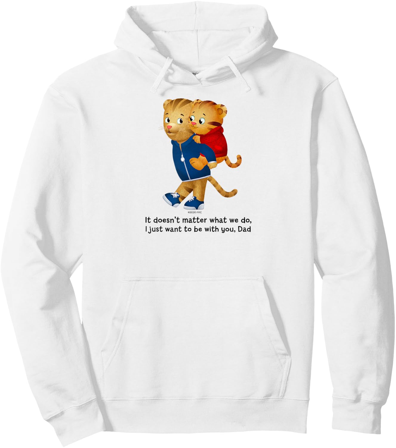 Daniel Tiger's and Dad Tiger (Light Shirt) Hoodie - Hoodie | White