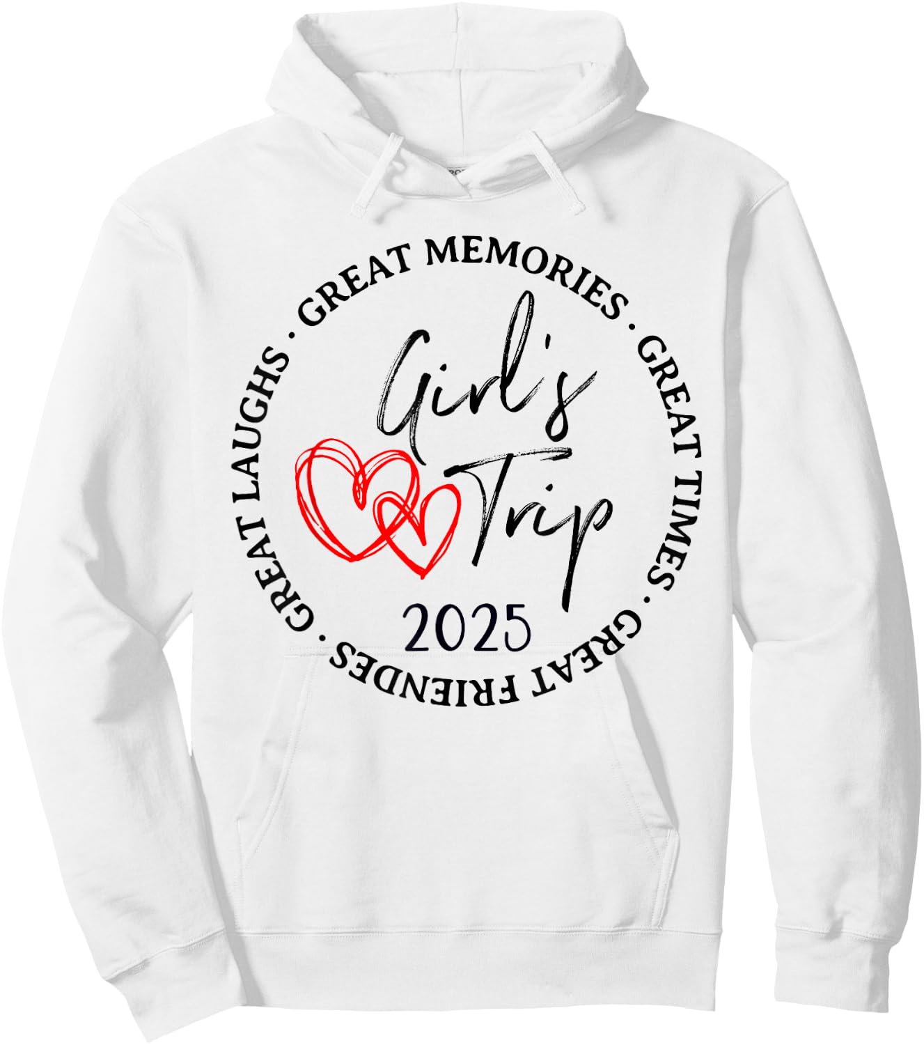 Girls Trip 2025 Weekend Vacation Matching Group Hoodie - Hoodie | White