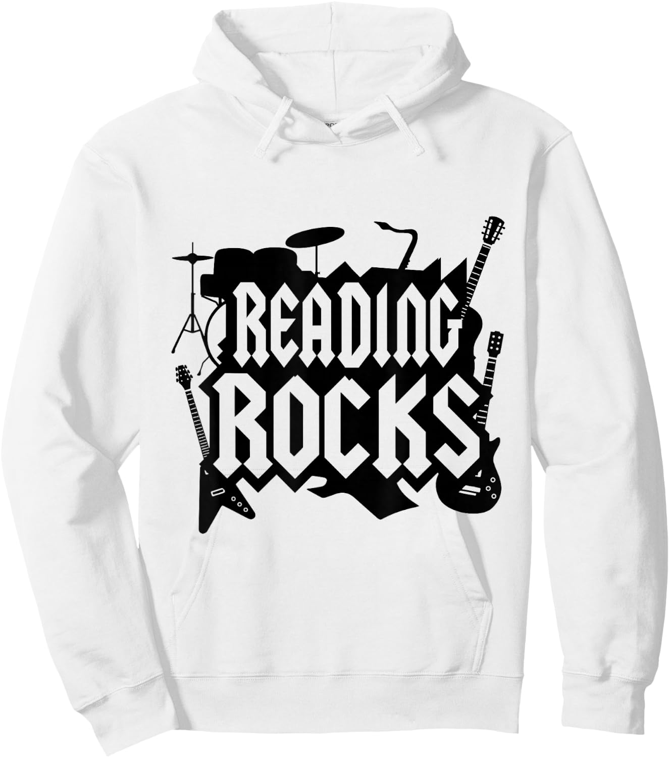 Reading Rocks Read Teacher Libray Librarian ELA Teacher Hoodie - Hoodie | White