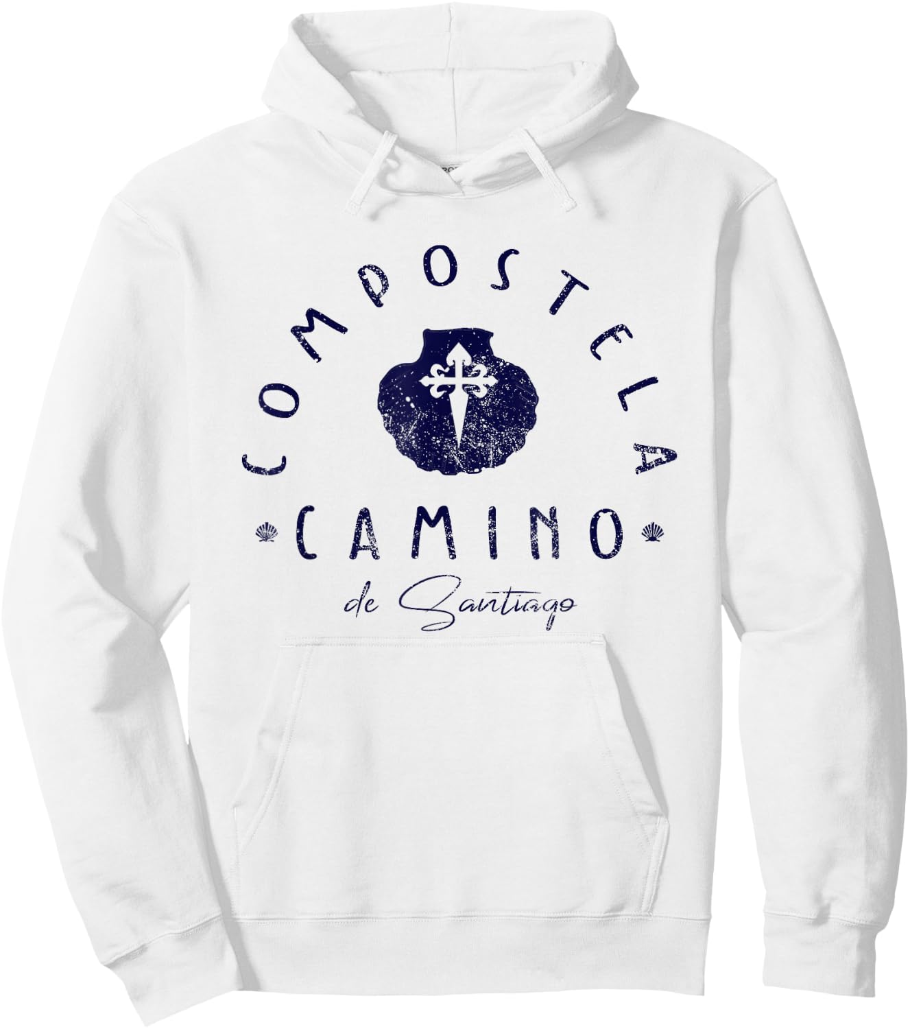 Camino de Santiago Spain Scallop Shell St James Hiking Gift Hoodie - Hoodie | White