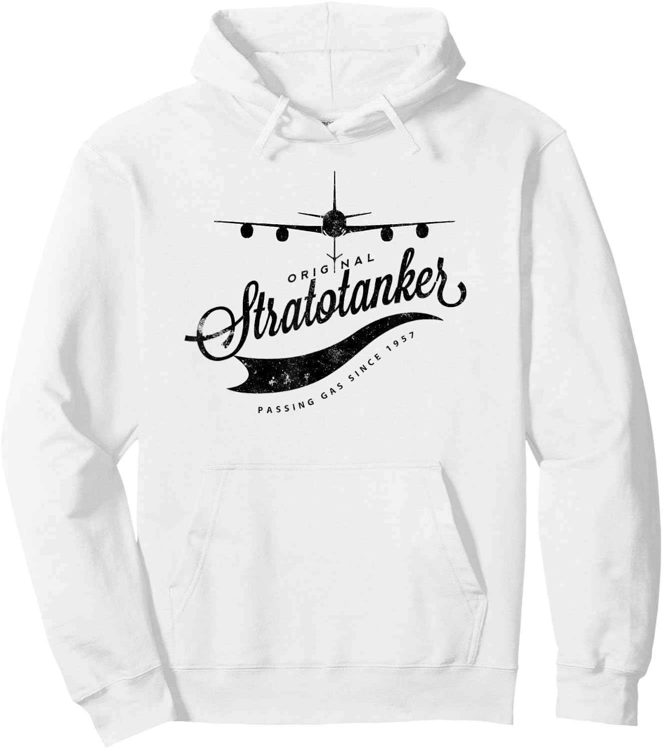 Passing Gas Since 1957 KC-135 Tanker Airplane Hoodie - Hoodie | White
