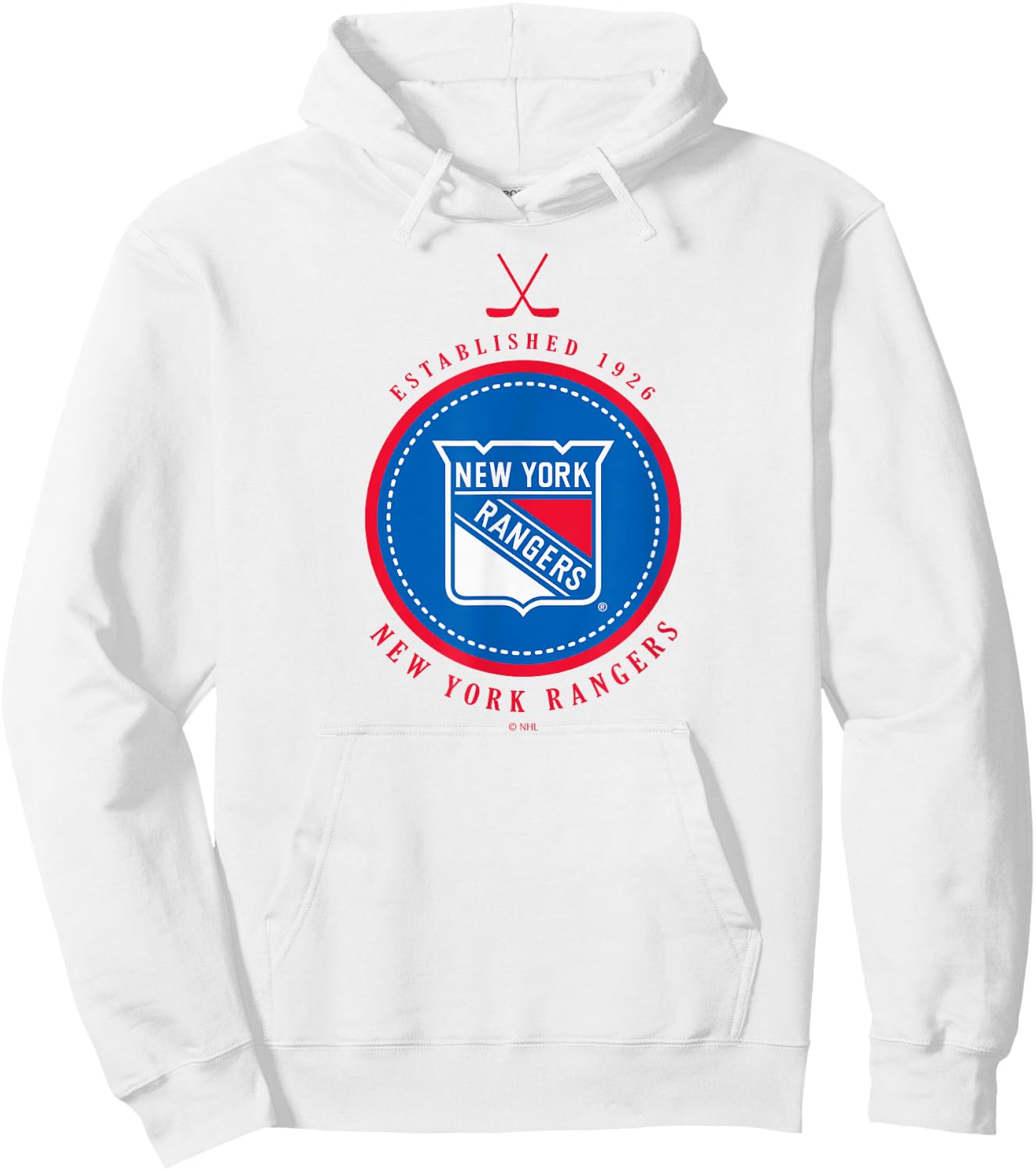 New York Rangers Est 1926 Gray Officially Licensed Hoodie - Hoodie | White