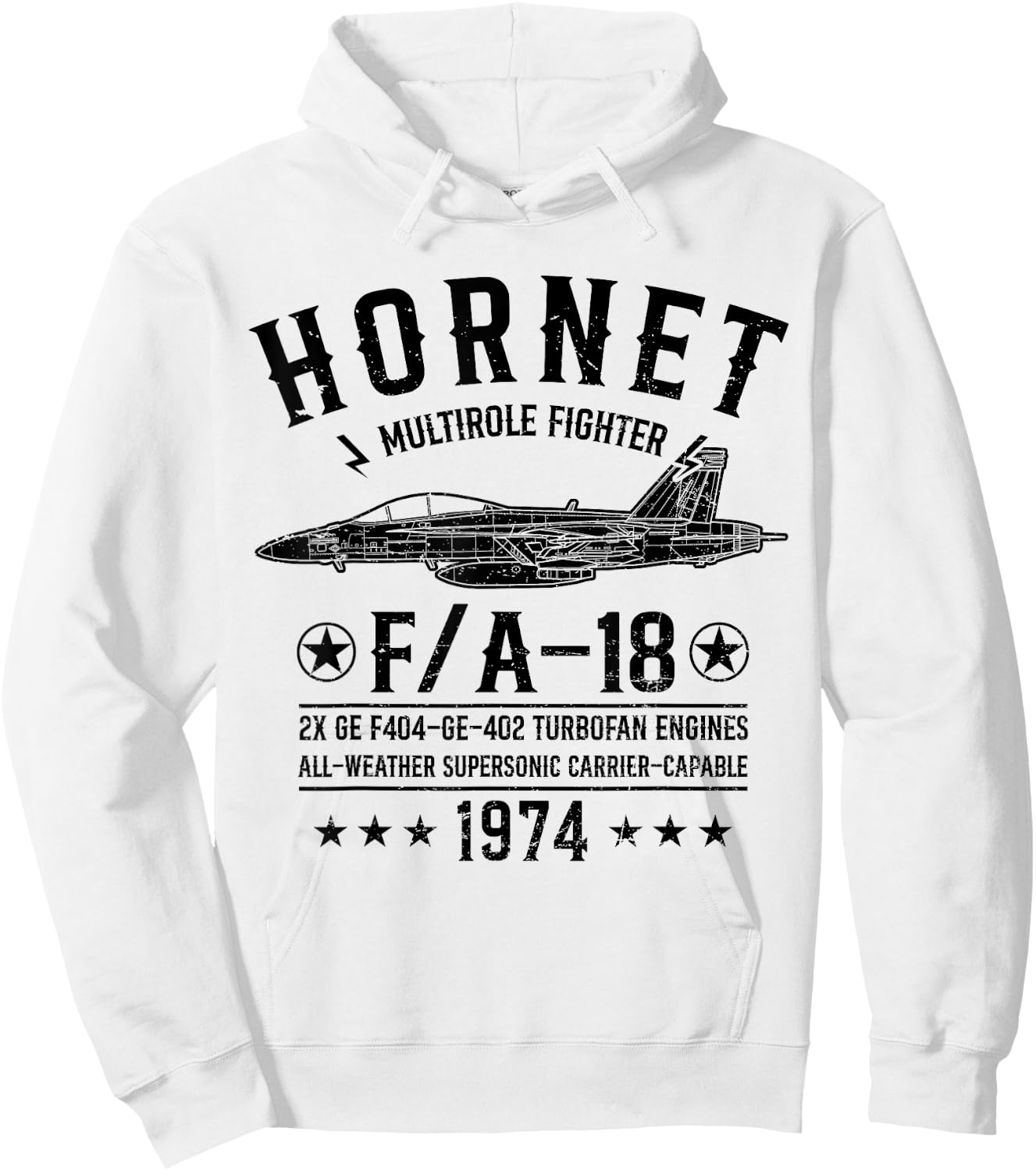 FA-18 Hornet Multirole Fighter Jet F-18 Military Airplanes Hoodie - Hoodie | White