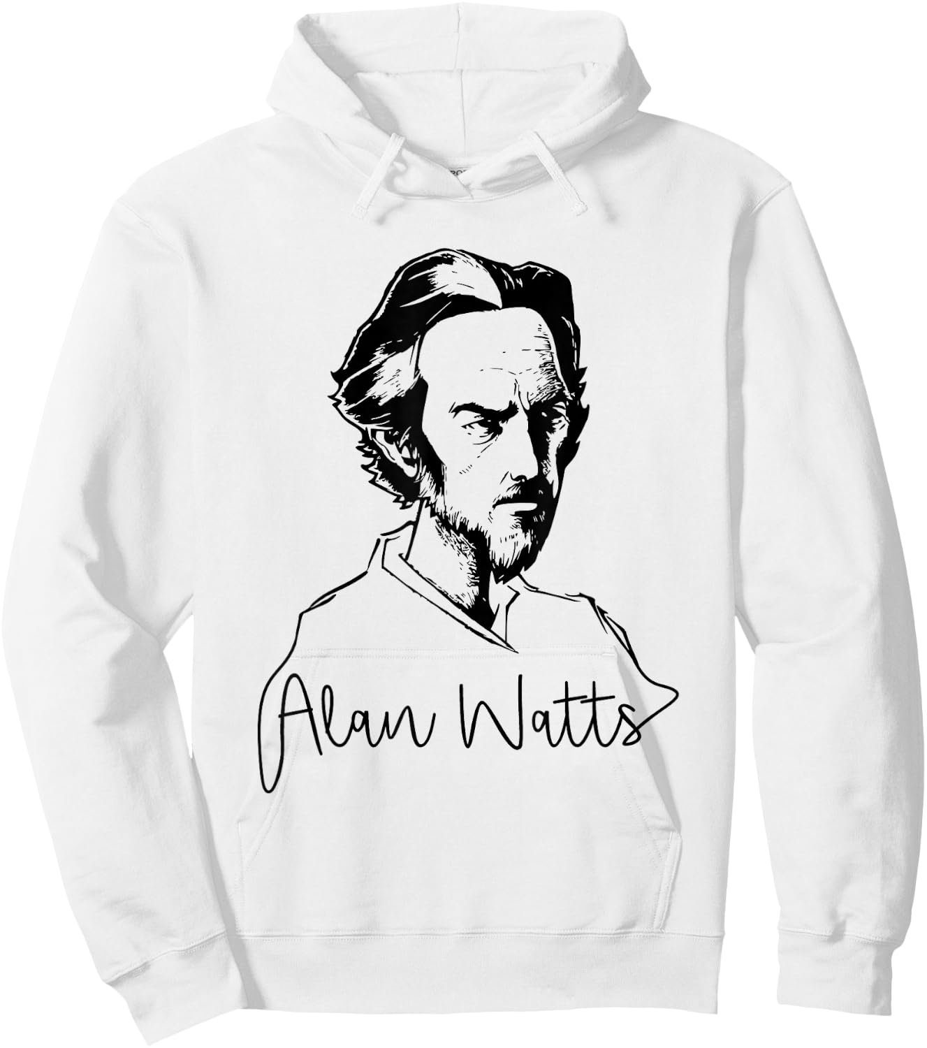 Zen Buddhist Philosopher Alan Watts Hoodie - Hoodie | White