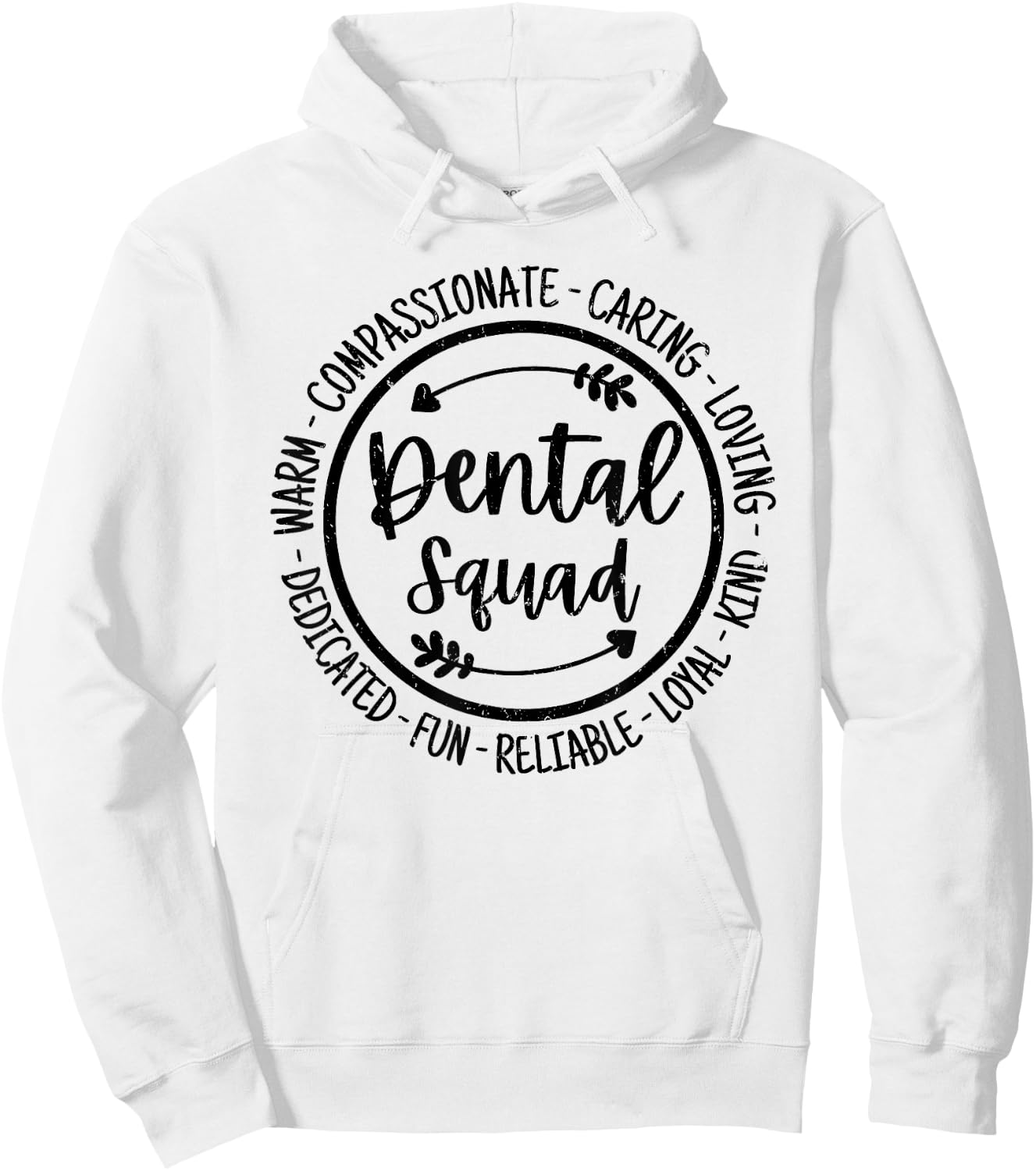 Dental Squad Dental Assistant Hygienist Dentists Vintage Hoodie - Hoodie | White