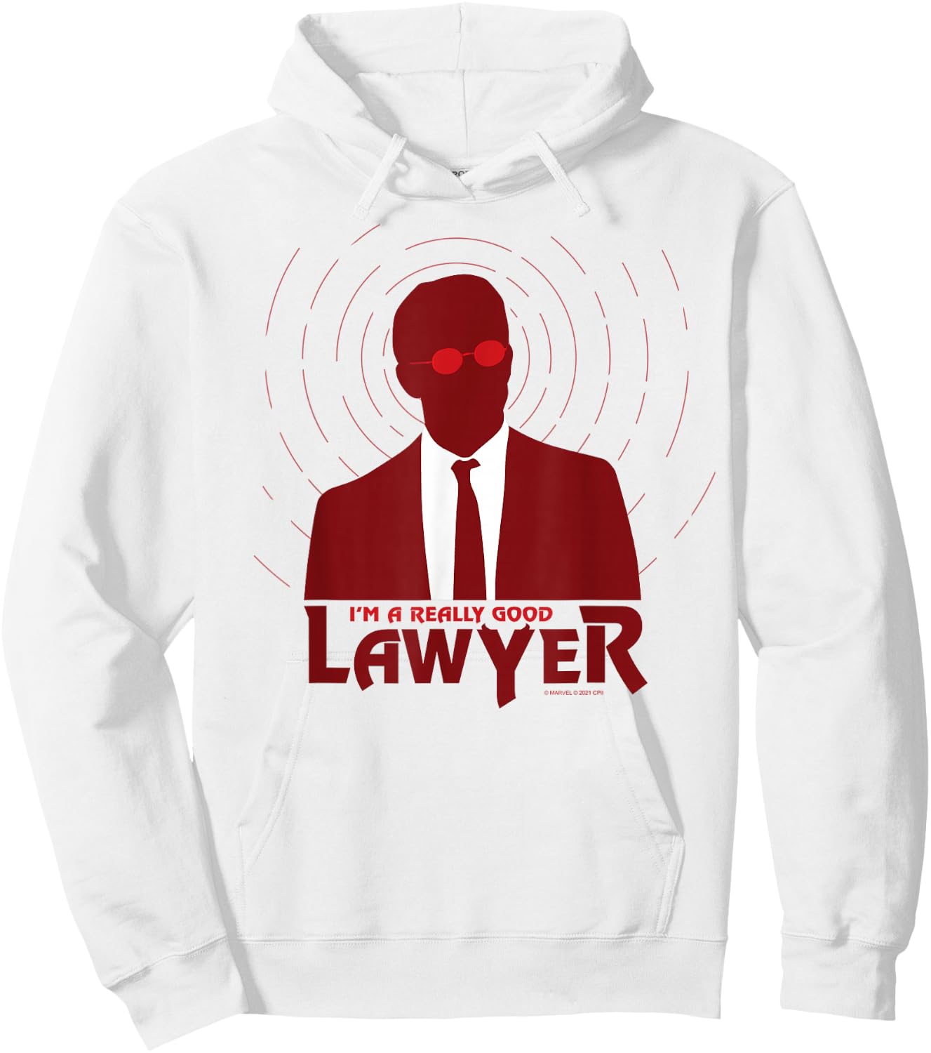 Marvel Spider-Man: No Way Home Matt Murdock Good Lawyer Small Hoodie - Hoodie | White