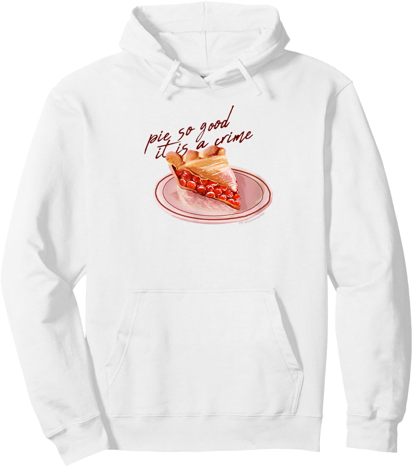 Twin Peaks Pie So Good it is a Crime Hoodie - Hoodie | White