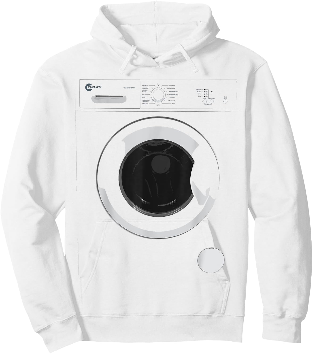 Washing Machine Costume Funny Tech Designs for Halloween Hoodie - Hoodie | White
