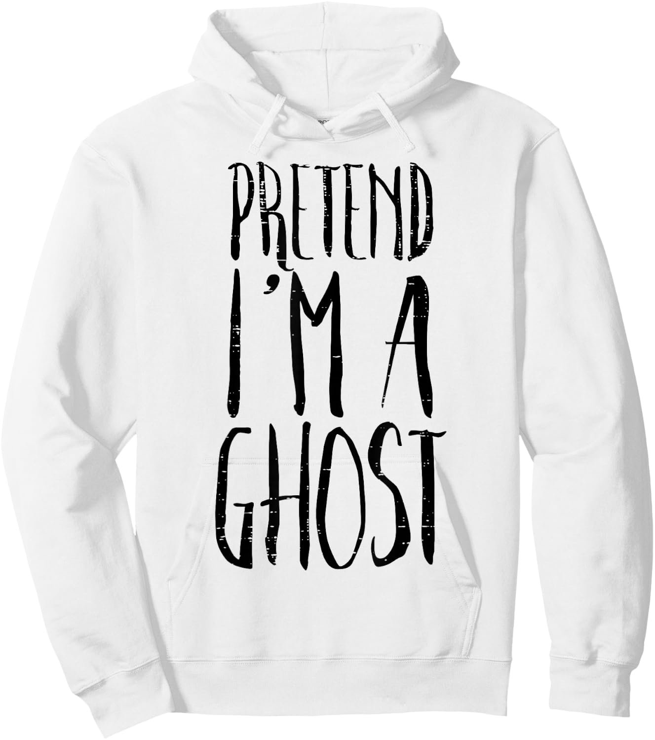 Pretend Im A Ghost Funny Halloween Costume Men Women Kids Hoodie - Hoodie | White