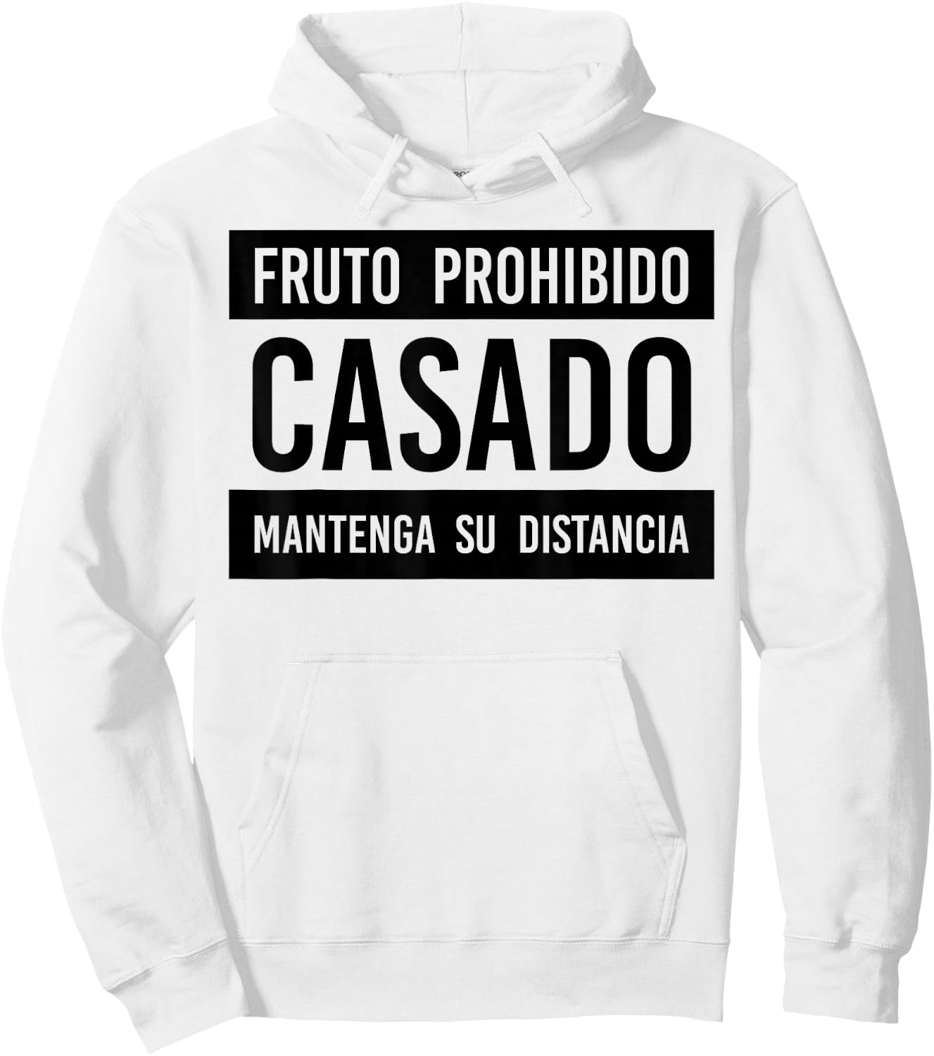 Fruto Prohibido Casado Mantenga Su Distancia Hoodie - Hoodie | White