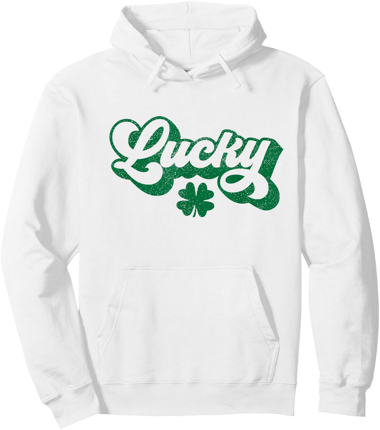 Lucky Shamrock St Patricks Day Hoodie - Hoodie | White