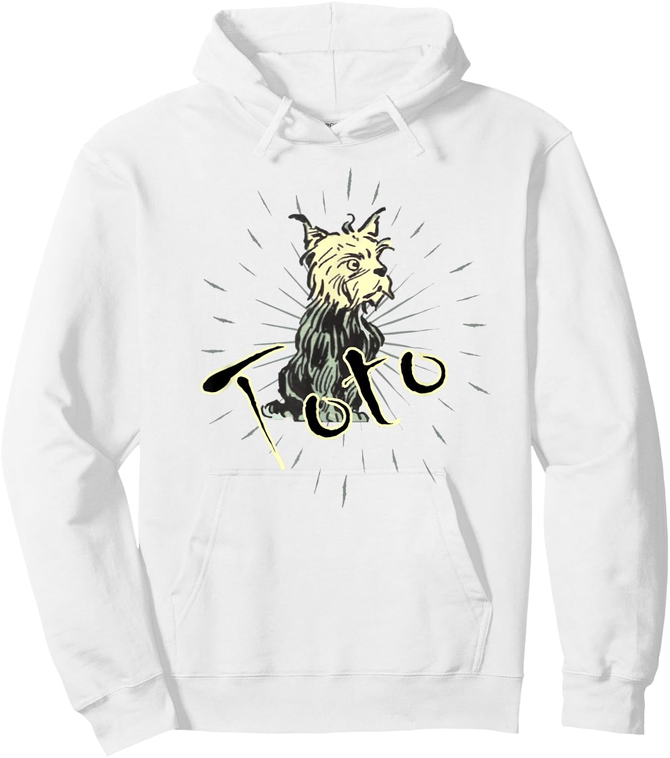 Toto Wizard of Oz, Cute Smart Famous Cairn Terrier Dog Art Hoodie - Hoodie | White