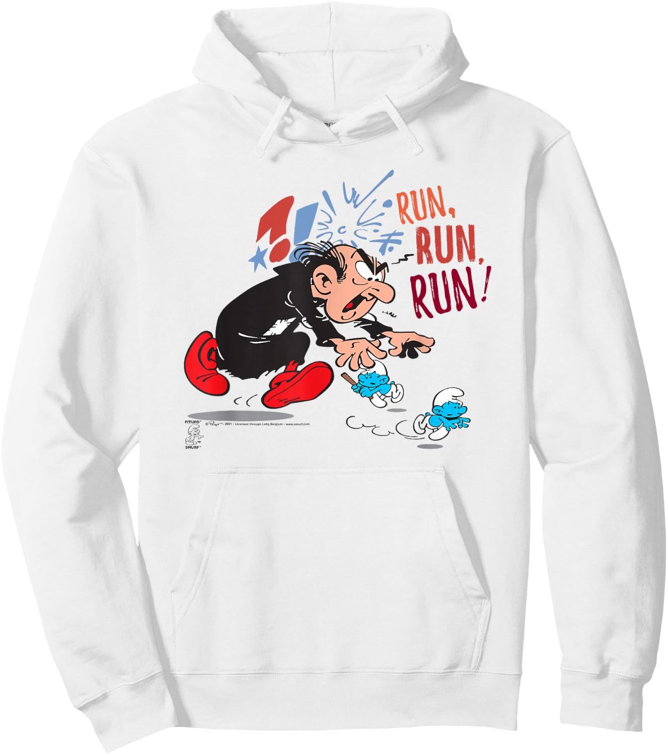 The Smurfs Gargamel Run, Run, Run! Hoodie - Hoodie | White