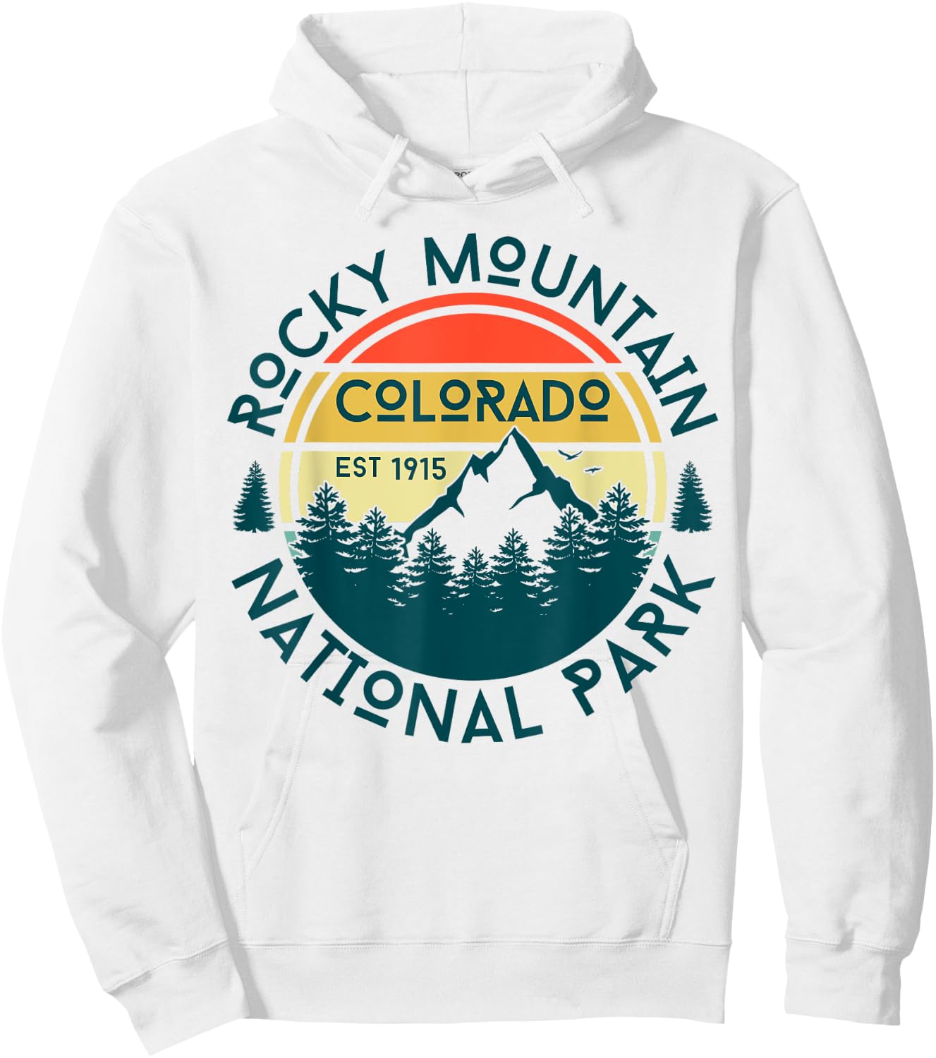 Rocky Mountain National Park Hoodie - Hoodie | White