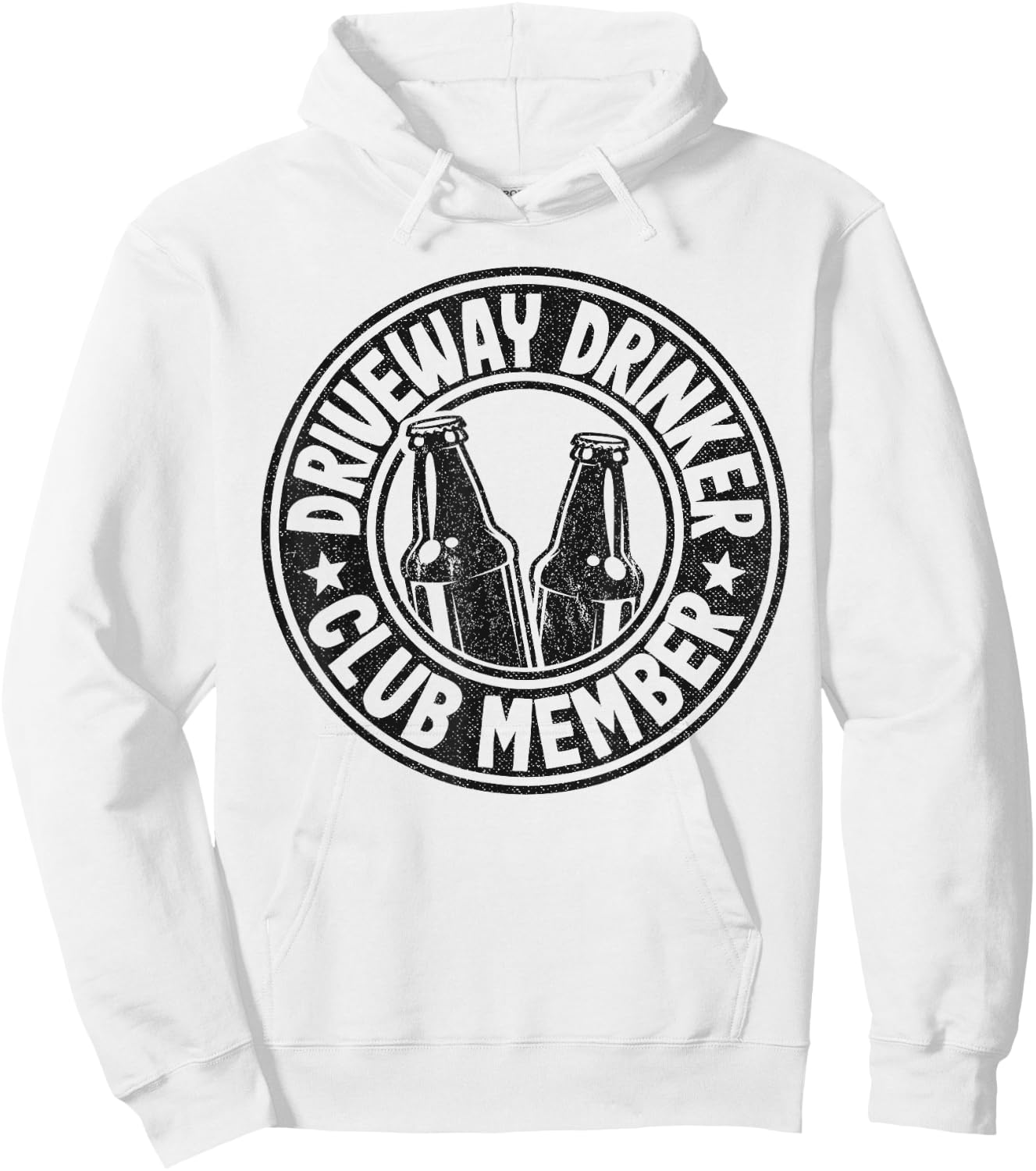 Beer Drinking Party Driveway Drinker Club Member Hoodie - Hoodie | White