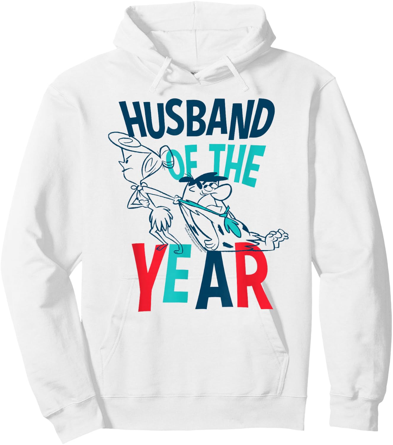 The Flintstones Fred Wilma Husband of the Year Hoodie - Hoodie | White
