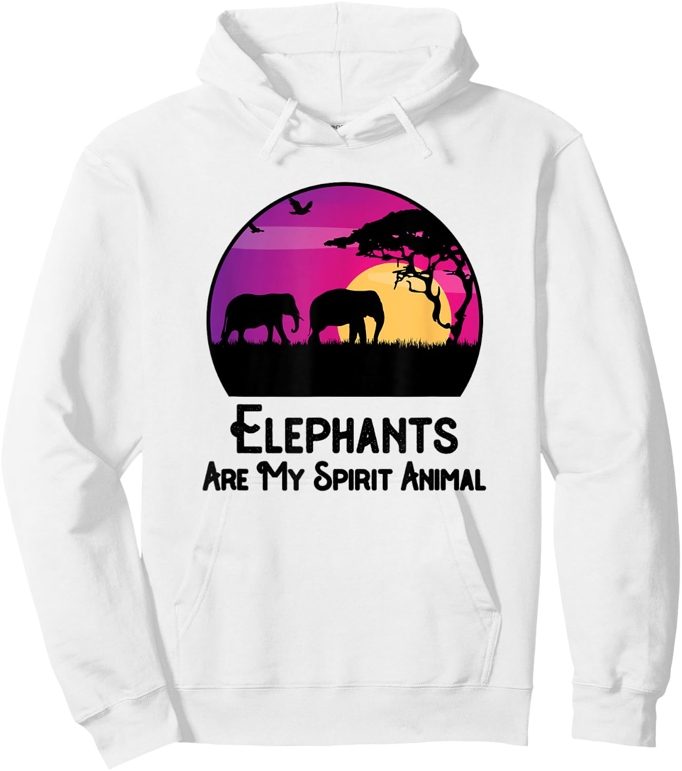 Elephants Are My Spirit Animal Elephant Lovers Hoodie - Hoodie | White