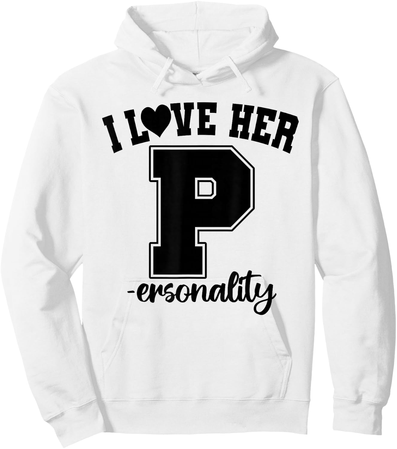 I Love His D- Love Her P- Funny Matching Couples Humor Hoodie - Hoodie | White