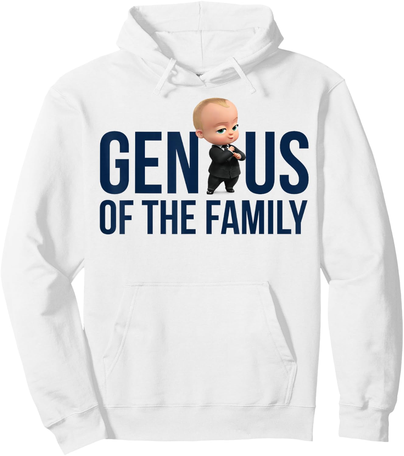 The Boss Baby Genius Of The Family Hoodie - Hoodie | White